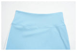 Naked Color Contrast Yoga Sets Women Hanging Neck Sports Vest Gym Clothes Breathable High Waist Shorts Fitness Suits Tracksuit