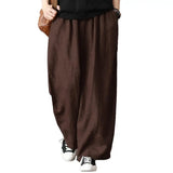 Casual Wide Leg Trousers Women Solid Long Pants Breathable Comfortable Loose Leisure Harem Pants for Outdoor