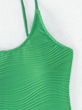 2026 Plain One Shoulder Swimsuit One Piece Solid Swimwear Women Sexy Bathers Bathing Swimming Swim Suit Female Beachwear