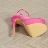 Street Style Buckle Strap Pumps Women Platform Sandals Sexy Stiletto Ultra High Heels Wedding Banquet Carnival Shoes