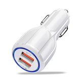 Vumpach Car Quick Charge QC 3.0 Mobile Phone Charger 2 Port USB Fast Car Charger for Samsung Xiaomi Ipad Sony Tablet Car Charger