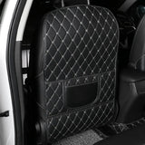 1Pc PU Leather Car Anti-Kick Mats Auto Seat Back Protector Cover For Children Kids Car Back Seat Anti-Dirty Pad Car  Accessories