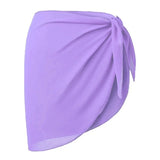 Women Bikini Cover-Ups Skirts Printed Chiffon Swimwear Pareo Scarf Swimsuits Cover-Ups Wrap Kaftan Sarong Beach Short Sexy Skirt