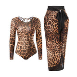2 Piece Sets High Waist 2025 Sexy Swimsuit Women Summer Bathing Suit Long Sleeve Swimwear Beach Swimming Suit Купальник