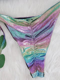 2025 Shiny Halter Rhinestone Diamond Bikini Female Swimsuit Women Swimwear Two-pieces Bikini Set Micro Strappy Bathing Suit Swim