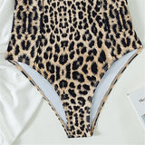 Leopard Underwired Bra Cup Women Swimwear One Piece Swimsuit Female High Cut Monokini Bather Push Up Bathing Suit Swim Bodysuit