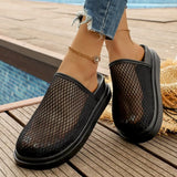 Flat Bottom Sandals Women's Summer New  Outdoor Beach Holiday Slippers Soft Sole round Head