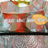 S - XXL 3PCS New Printed Long Sleeve With Pants Sarong Women Swimwear One Piece Swimsuit Female Bather Bathing Suit Swim V7180