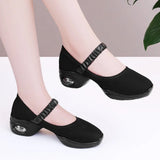 Women Satin Ballet Shoes Breathable Lightweight Ribbon Lace Up Non Slip Square Toe for Office Summer Daily All Season Wear