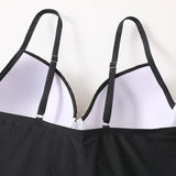 2026 Black Swimsuit One Piece Push Up Swimwear Women Solid Bathing Suit Female Padded Swimming Summer Beachwear Bodysuit