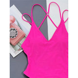 S - XL Sexy Leopard Printed V Neck Women Swimwear One Piece Swimsuit Female Backless High Leg Cut Bather Bathing Suit Swim V4808