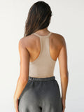 Sporty Style Tank Top Women Yoga Style Vest Solid Color Slim Fit Strapless Sportswear 2026 New Summer Dress up Female Clothing