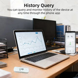 Tuya Zigbee Temperature And Humidity Sensor Indoor Smart Home Hygrometer Battery Powered Smart Life APP Z2M Real-time Monitoring