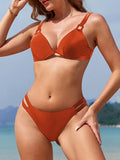 2026 Push Up Strappy Bikini Two Piece Swimsuit Women Printed Swimwear Female Bathers Bathing Swimming Swim Suit Beachwear