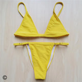 Extreme String Adjustable Strap Brazilian Bikini Female Swimsuit Women Swimwear Two-Pieces Bikini Set Bather Bathing Suit V516