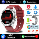 Original S4 Ultra Smart Watch Men  AMOLED Outdoor Sport NFC GPS Track Heart Rate Waterproof Bluetooth Call Smart watch 2025 New