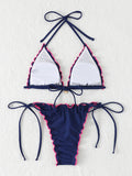 Sexy Triangle Micro Bikini 2026 Women Swimsuit Two-pieces Swimwear for Female Beach Wear Lace Up Bikinis Sets Thong Bathing Suit