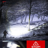 LED Headlamp Zoomable Motion Sensor Rechargeable 5 Mode COB Floodlight 180° Rotatable Waterproof Head Flashlight Fishing Camping