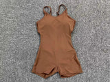 Yoga Jumpsuit Seamless Sports Jumpsuit Set Woman Gym Short Sets Backless Fitness Suit Elastic Workout Clothes for Women Bodysuit
