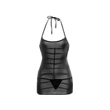 Erotic Women's Sling Dress Underwear Exotic Sexy Lingerie Pajamas Open Back Hollow Out Perspective Sexi Women's Sleepwear Dress