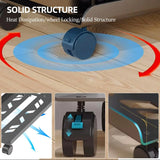 Mobile CPU Stand, Steel PC Tower Stand CPU Holder with Rolling Caster Wheels, Computer Tower Stand Fits Most PC for Home Office