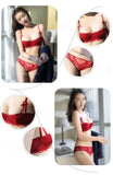 Women's Bras Sexy Lace Half Cup Push Up French Style Lingerie Solid Soft Deep V Top Breathable Comfortable Closure Thin Bralette