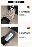 2026 New Summer Women Cover Toe Mules Slippers Fashion Metal Decoration Thick Heel Slide Shoes Comfort Street Style Footwear