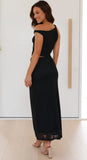 Foridol Mesh Bodycon Long Dresses Women Elegant Summer Yellow Party Dress Cut Out One Shoulder Tank Maxi Vestidos 2025 New Dress