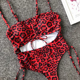 Neon Green Tummy Cut Out Female Swimwear One Piece Swimsuit Women Thong String Monokini High Leg Cut Bathing Suit Swim Bodysuit