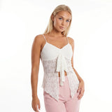 Women’s Solid Color Lace Halter Tank Tops Summer Fashionable Spaghetti Strap Handkerchief Hem Sheer Camis Tops