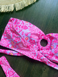 Sexy Colorful Floral Printed Bandeau Bikini Female Swimsuit Women Swimwear Two-pieces Bikini set Bather Bathing Suit Swim