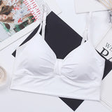 Women Tanks Crop Tops Seamless Underwear Female Streetwear Crop Top Sexy Lingerie Push Up Bralette Padded Camisole