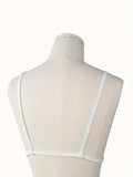 Women’s Lace Chest Cover Cami Insert Adjustable Strap Modesty Panel for Low Cut Tops Dress Layering Underwear