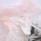 Sexy Pantis Mesh T Pants Thong Cute Transparent Strawberry Cherry Ladies Panties Underwear Low Waist Seamless Lace G-string Wome