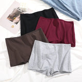 2Pcs/Set Women's Panties Cotton Seamless Sports Boxers Underwear Female Solid Color Briefs Lingerie Intimate Underpants XS-XL