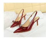 2026 Latest Light Luxury Style Women's Casual High Heel Sandals Summer Exquisite Pointed Shallow Mouth Fine Heel Modern Sandals