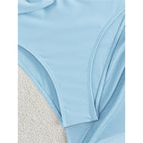 XS - L 6 Colors With Skirt Cut Out Women Swimwear Bandeau Metal Ring Bather Bathing Suit Swim One Piece Swimsuit Female K8108