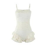 Cute and Conservative Swimsuit for Women, Covering The Belly and Slimming, Gathering Hot Spring Vacation, Fashionable Swimsuit