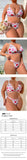 Women's Sexy Lips Print Lingerie Set, French Triangle Cup Bralette & Thong, Plus Size Supportive Side-Smoothing Underwear