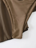 4PCS with Mesh Sarong Cover Up Long Sleeve Bikini Female Swimsuit Women Swimwear Four-pieces Bikini Bathing Suit Swim Beachwear