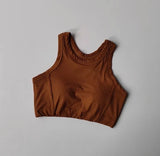 Women's sports bra vest yoga suit, shock resistant running, fitness training, quick drying one-piece vest