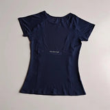 Women's Mesh Sports Fitness T-Shirt Quick Dry round Neck Pullover Short Sleeve Breathable Yoga Top for Workout And Fitness