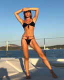 2026 Sexy Bikini Women Push Up Swimwear Swimsuit Black Knotted Bikinis Set Bathing Suit Beach Bikini Female Trajes De Bano Mujer