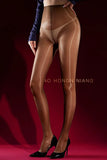Dual-Color Aurora Tights With Glossy Deep Crotch Sexy Ultra-Thin Pantyhose Smmoth Black Pure Desire Charming Pantyhose BUZN