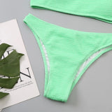 One Shoulder Bikinis 2026 Women Sexy Swimwear Female Brazilian Swimsuit Solid Beachwear Bathers Bathing Swimming Swim Suit