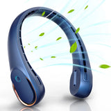 Portable Neck Fan 360° Cooling Portable Strong Wind Fan with Adjustable Speed 5200mah Rechargeable Mute Bladeless Neck Fan