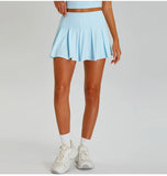 Fitness Tennis Short Skirts Women's Quick Cooling Sensation Sunscreen Pleated Skirt Outdoor UV Resistant Dance Golf Yoga Clothes