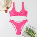 New Sexy Bikini 2026 Solid Swimsuit Women Swimwear Push Up Bikini Set Brazilian Bathing Suit Summer Beach Wear Swimming Suit