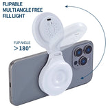 Magnetic Selfie LED Fill Light with Magsafe Compatibility ABS Material for Photography TikTok Zoom Calls Video Selfies