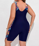 VigoJany 2026 Solid Patchwork Plus Size Swimwear Women Strapped Push Up Large One Piece Swimsuit Summer Chubby Bathing Suit